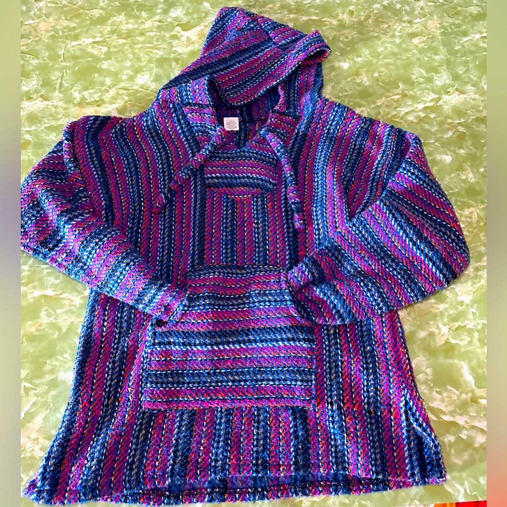 El Paso Saddle Blanket Co. saddle blanket Hoodie- Beach Hoodie- Woven Hoodie